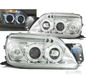 FARI FORD FIESTA 99-02 ANGEL EYES FONDO CROMATO