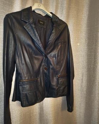 Giacca In Vera Pelle Kocca