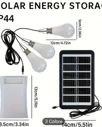 kit illuminazione solare 