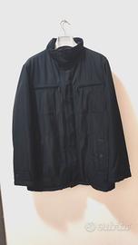 Giubbotto uomo nero elegante con zip e bottoni – t