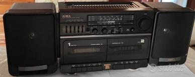AIWA carry component sistem CA-W45 con casse 1990