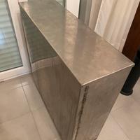 Contenitore olio con ruote in acciaio inox 150 lt