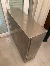 Contenitore olio con ruote in acciaio inox 150 lt