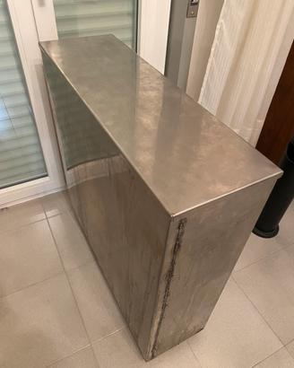 Contenitore olio con ruote in acciaio inox 150 lt