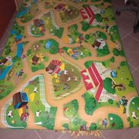 tappeto gioco per bambini con soggetto la fattoria