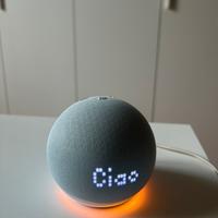 Echo Dot 5 Con Orologio Blu