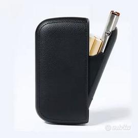 Portasigarette in Pelle con Accendino Antivento