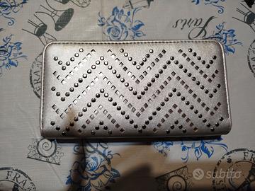 portafoglio lungo argento 