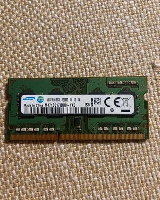 Modulo Ram 4gb ram ddr3 1600Mhz