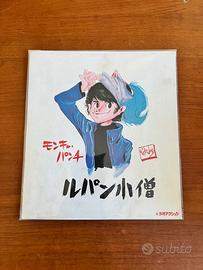 STAMPA LUPIN JR JUNIOR MONKEY PUNCH COPIA SHIKISHI