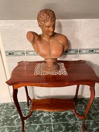 BUSTO DI HERMES-TERRACOTTA TRATTATA SCAVO-FIRMATO