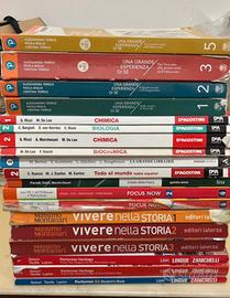 Libri vari liceo linguistico dalla  1 alla 5
