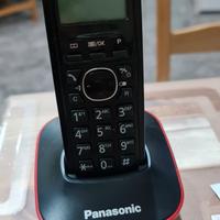 PANASONIC TELEFONO CORDLESS TG1611JT NERO/ROSSO