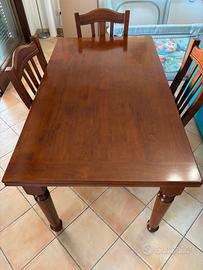 Tavolo legno massello allungabile