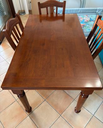 Tavolo legno massello allungabile