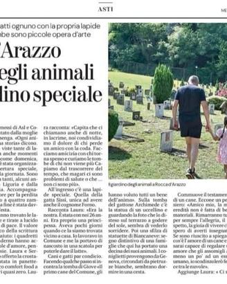 Cimitero per animali d'affezione.
