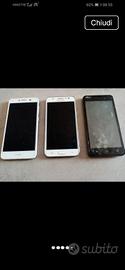 set 3 cellulari Samsung Huawei wiko 