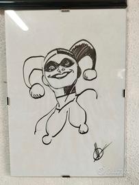 Sketch Originale Harley Quinn di Matteo Scalera