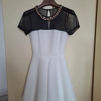 Abito donna con gonna svasata + coprispalle