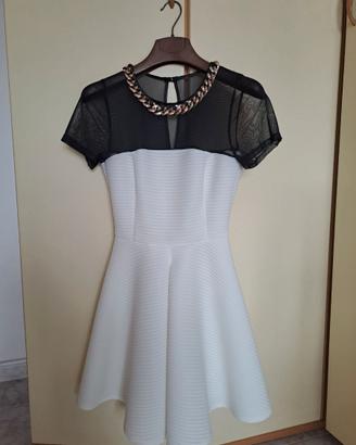 Abito donna con gonna svasata + coprispalle