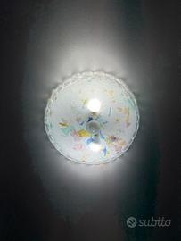 plafoniera in vetro murano