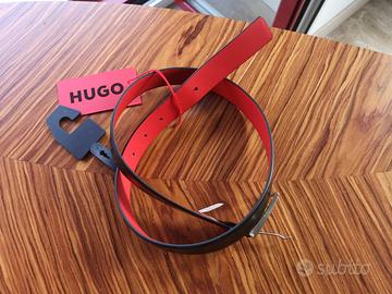 Cintura usata vera pelle HUGO nera