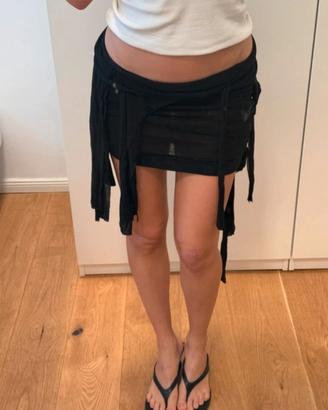 Ottolinger Drape Mini Gonna Nero