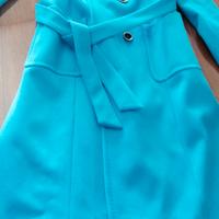 cappotto donna azzurro 