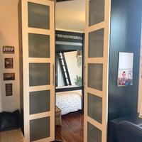 Armadio angolare IKEA con anta a specchio