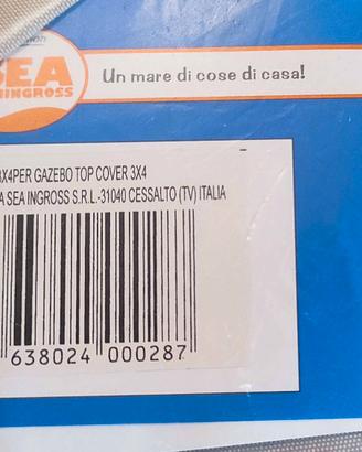 Telo per gazebo 3x4