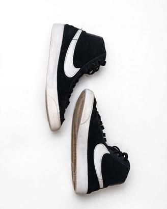 Nike Blazer Mid 77 nere baffo bianco Originali