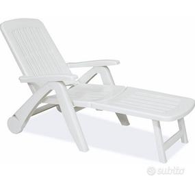 Lettino prendisole in plastica pieghevole