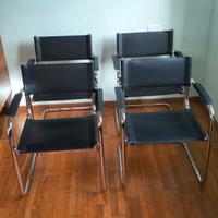 4 sedie Bauhaus anni 70