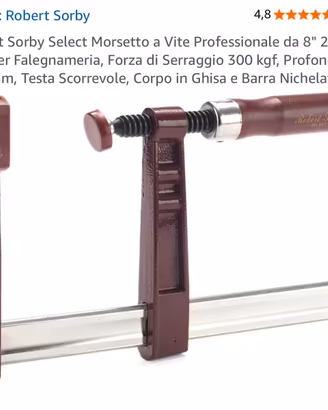 Morsetto a Vite Professionale Robert Sorby 200mm