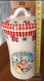 Contenitore in ceramica con coperchio