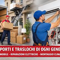 Trasporti ,trasloco e riparazioni elettriche e cli