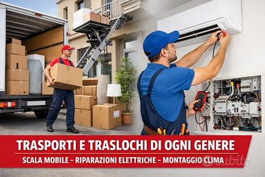 Trasporti ,trasloco e riparazioni elettriche e cli