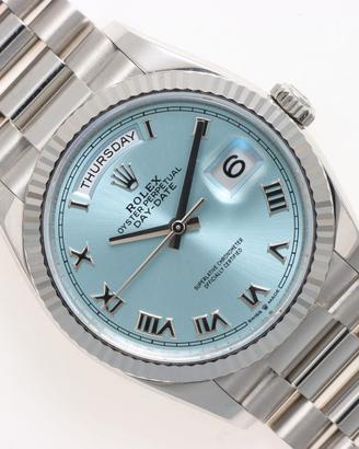 Rolex Day-Date Platino 128236 Ice Blue 2024