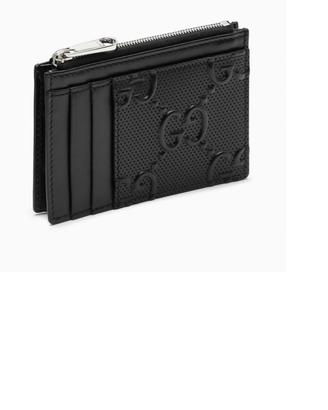 Portacarte Gucci con rilievo GG