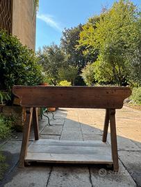 Porta Selle in legno massello- pezzo artigianale