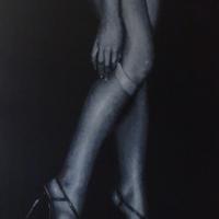 Quadro dipinto ad acrilico su tela 100 x 70 cm