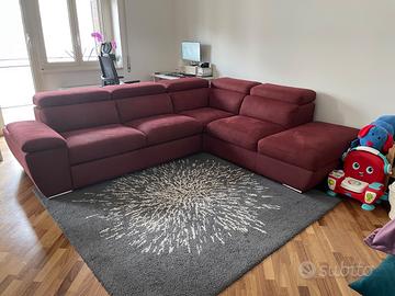 Divano-letto in ecopelle