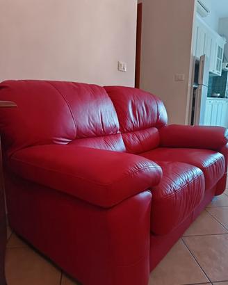 Divano letto in pelle a 2 posti