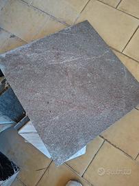 piano tavolo da fumo 50x50 in marmo marrone