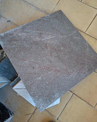 piano tavolo da fumo 50x50 in marmo marrone