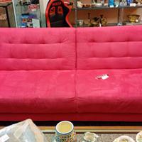 DIVANO LETTO ROSSO