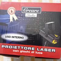 proiettore laser con giochi di luce.