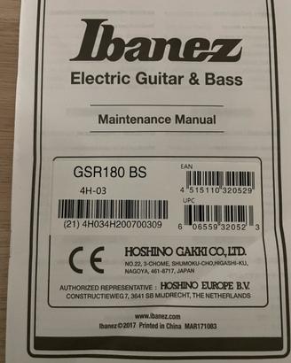 Basso elettrico Ibanez Gio Soundgear