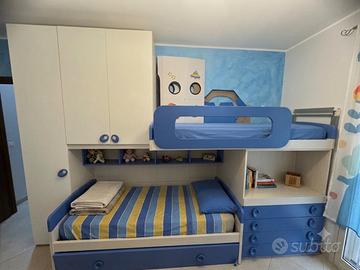 Cameretta per bambini/ragazzi con 3 letti