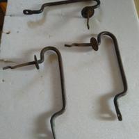 3 vecchie maniglie in ferro anni 40 per infissi es